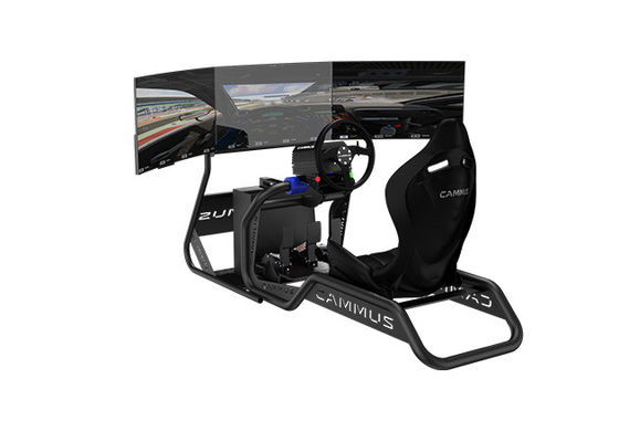 CAMMUS Sim Racing Simulator Kokpit Dengan Pedal Kopling Cekung
